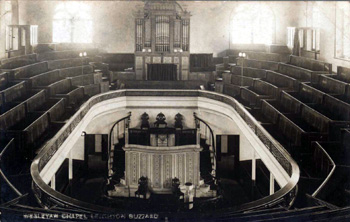 Wesleyan chapel interior about 1900